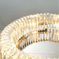 Chrome round ceiling canopy glass E14 ceiling lamp